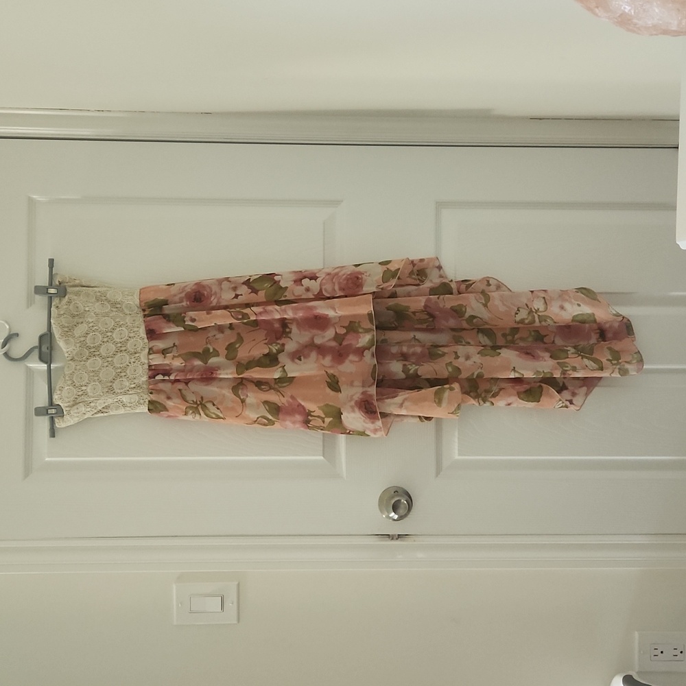 Floral High Low Dress